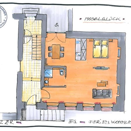 Moselloft Zeltingen-Rachtig Daire Dış mekan fotoğraf
