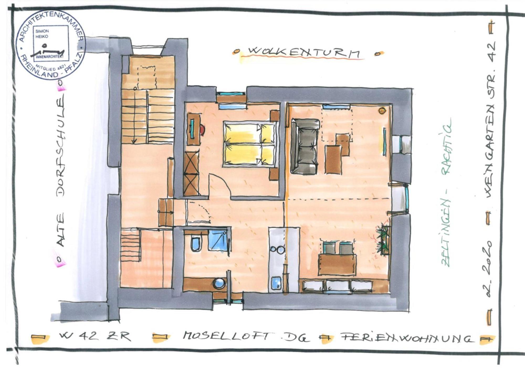 Moselloft Zeltingen-Rachtig Daire Dış mekan fotoğraf